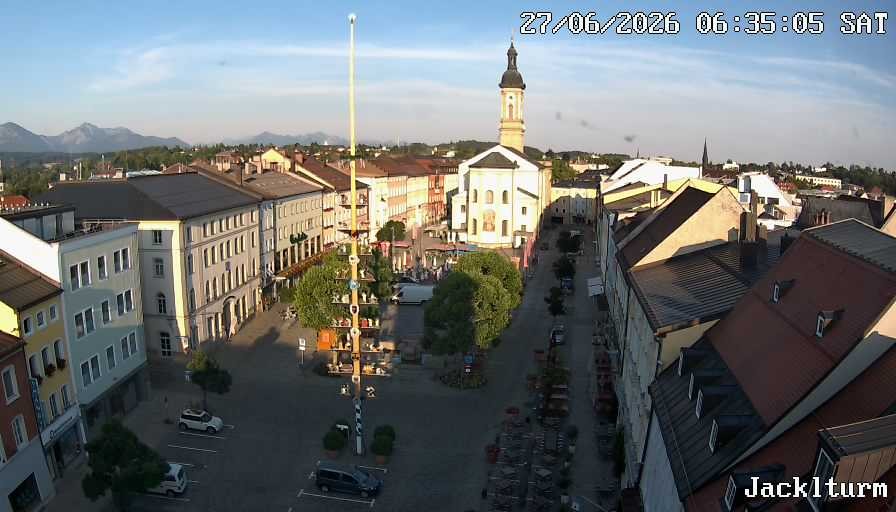 Archiv Foto Webcam Stadtplatz Traunstein
