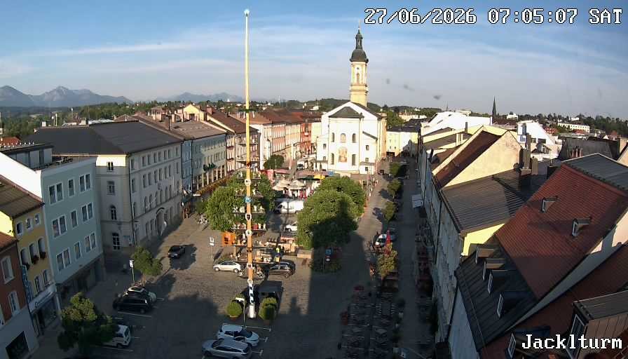 Archiv Foto Webcam Stadtplatz Traunstein