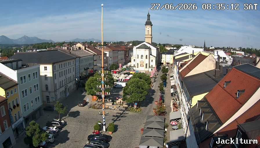 Archiv Foto Webcam Stadtplatz Traunstein