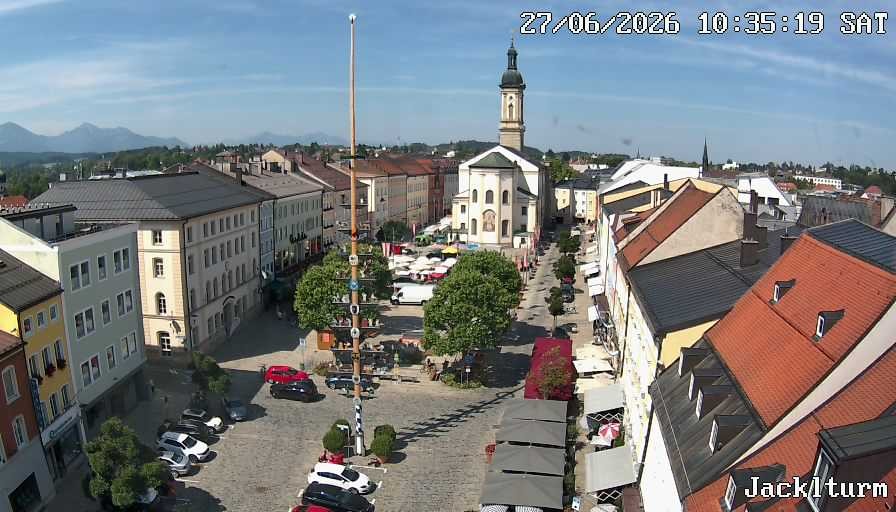 Archiv Foto Webcam Stadtplatz Traunstein