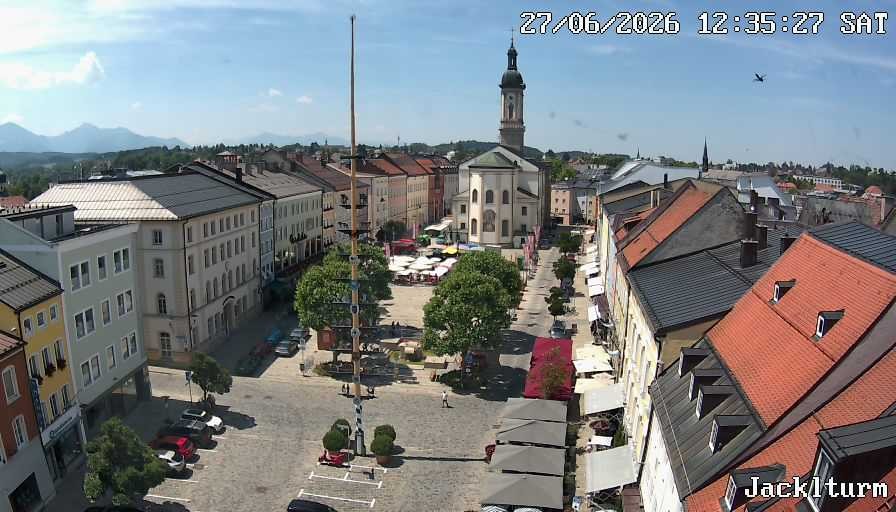 Archiv Foto Webcam Stadtplatz Traunstein