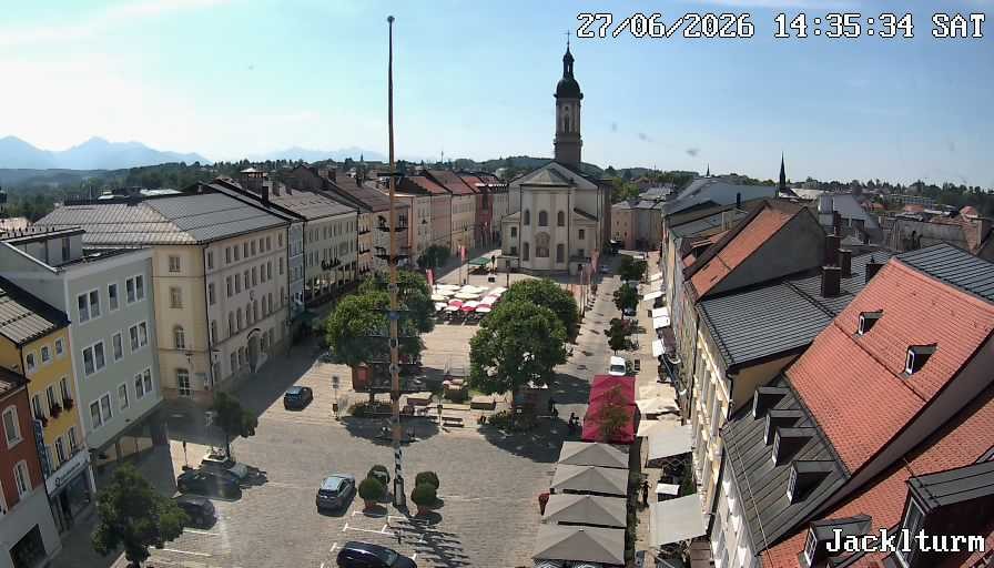 Archiv Foto Webcam Stadtplatz Traunstein