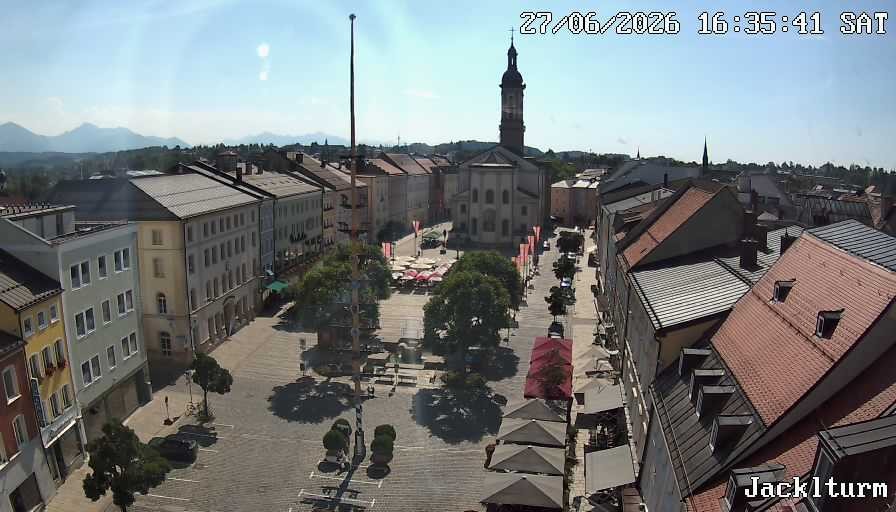 Archiv Foto Webcam Stadtplatz Traunstein
