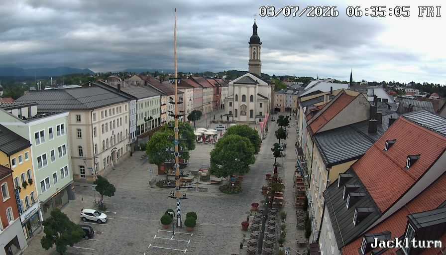 Archiv Foto Webcam Stadtplatz Traunstein