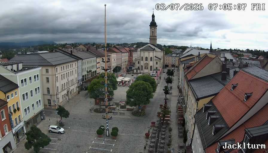 Archiv Foto Webcam Stadtplatz Traunstein
