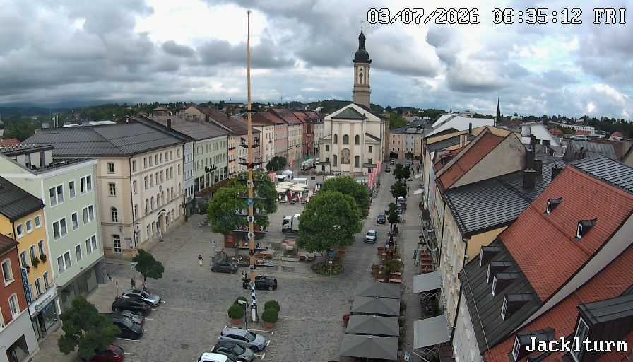 Archiv Foto Webcam Stadtplatz Traunstein