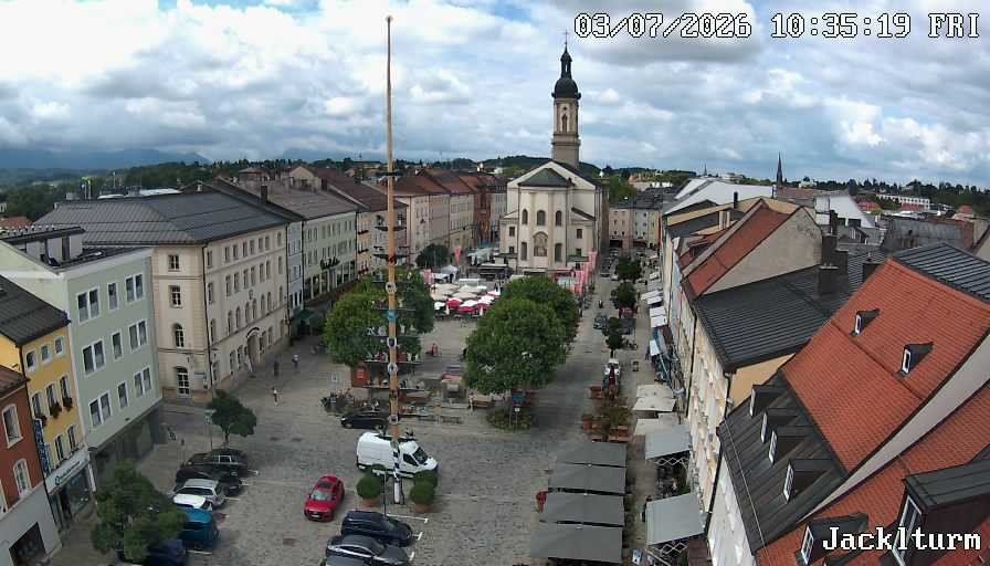 Archiv Foto Webcam Stadtplatz Traunstein