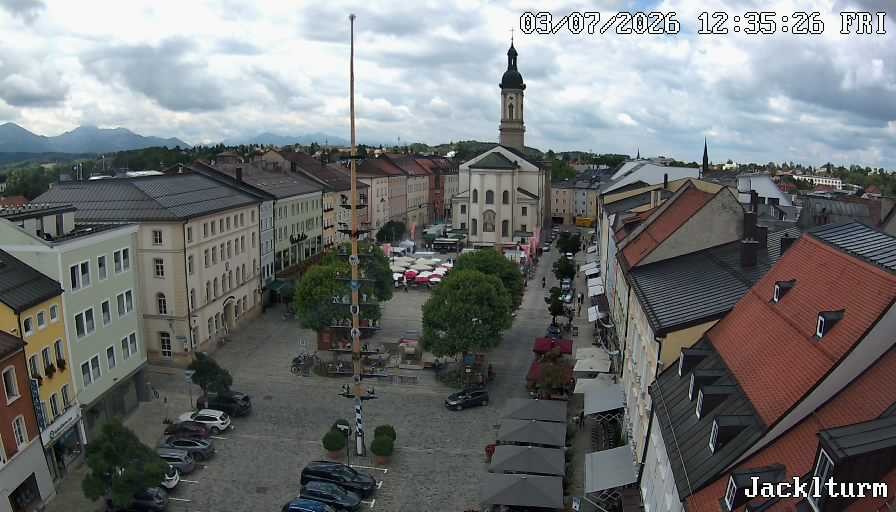 Archiv Foto Webcam Stadtplatz Traunstein
