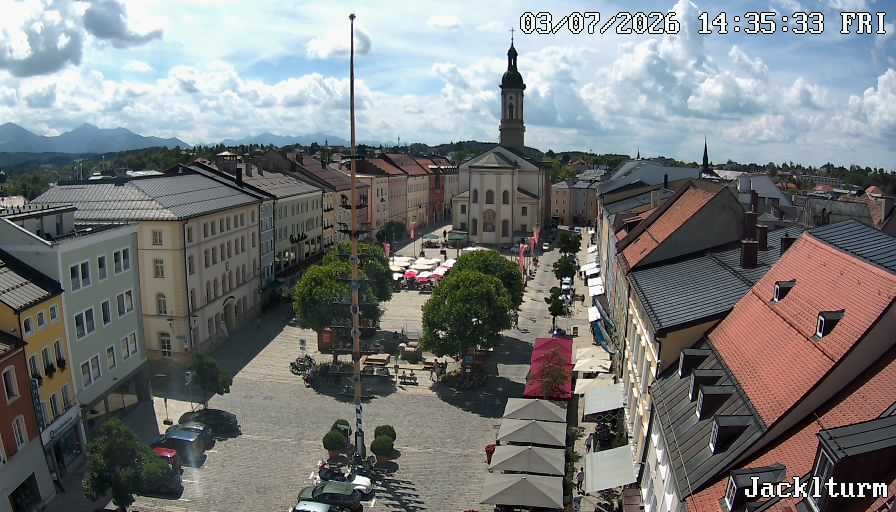 Archiv Foto Webcam Stadtplatz Traunstein
