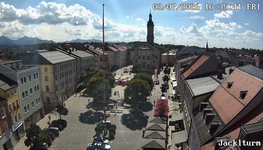 Archiv Foto Webcam Stadtplatz Traunstein