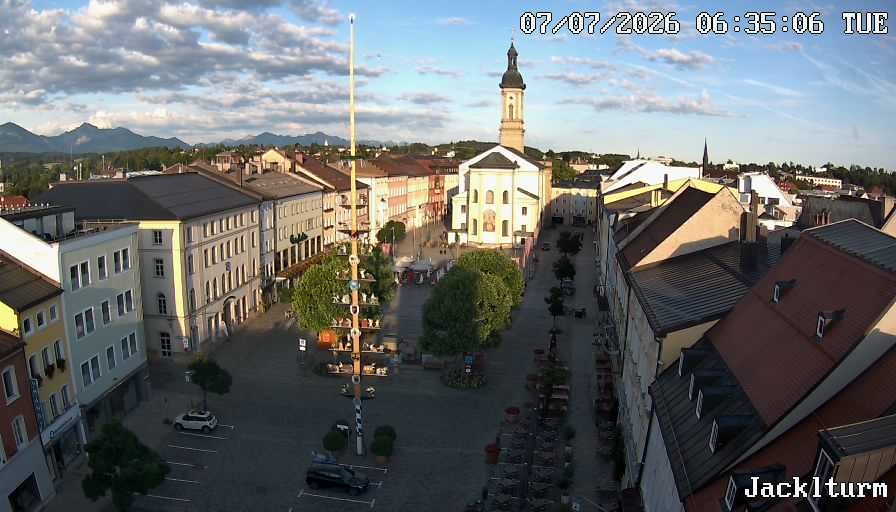 Archiv Foto Webcam Stadtplatz Traunstein