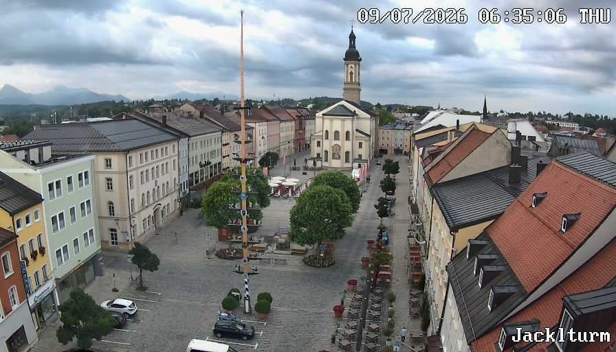Archiv Foto Webcam Stadtplatz Traunstein
