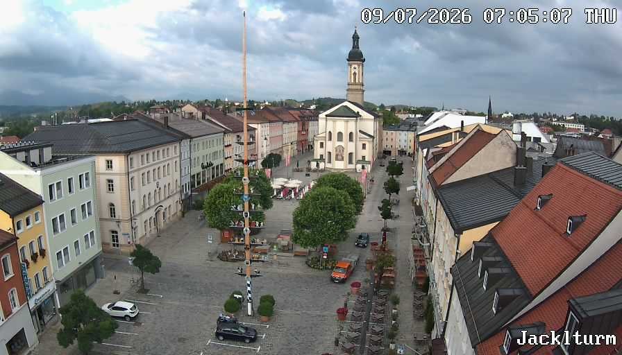 Archiv Foto Webcam Stadtplatz Traunstein