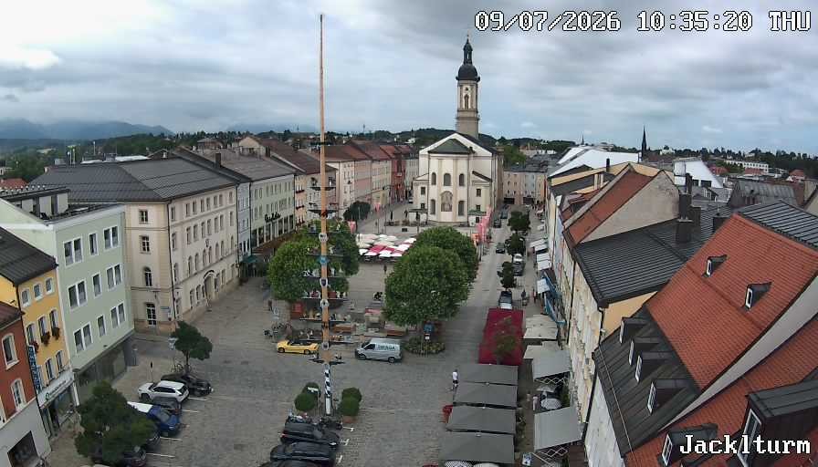 Archiv Foto Webcam Stadtplatz Traunstein