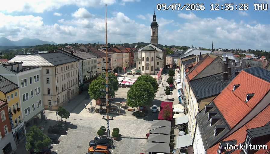Archiv Foto Webcam Stadtplatz Traunstein