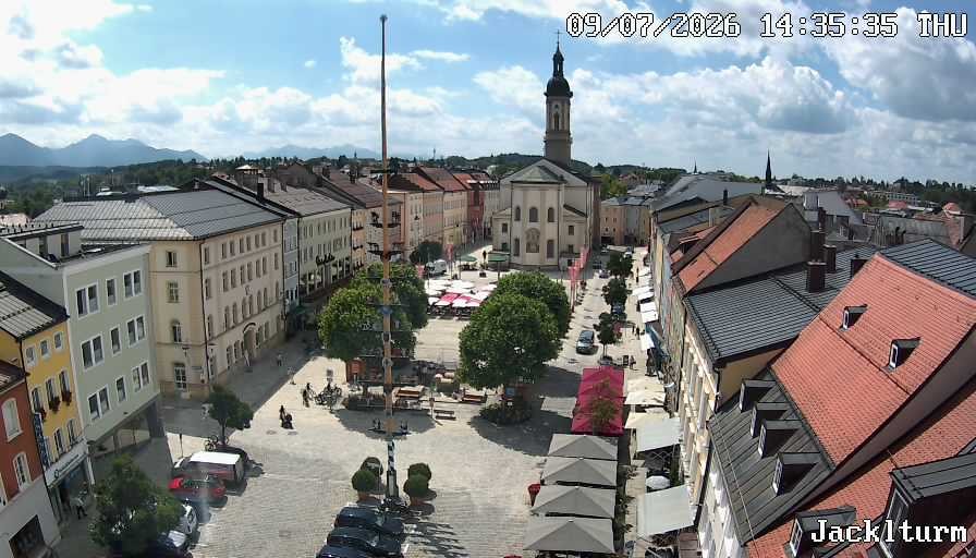 Archiv Foto Webcam Stadtplatz Traunstein
