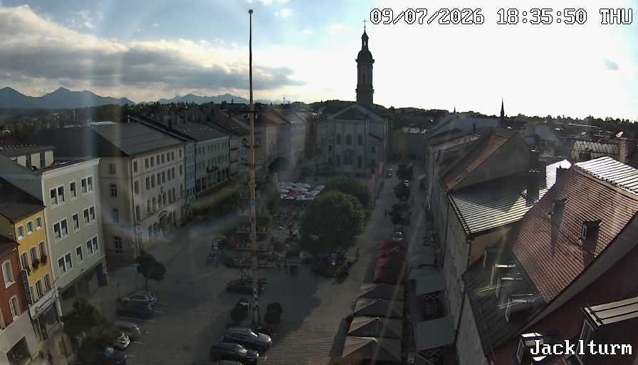 Archiv Foto Webcam Stadtplatz Traunstein