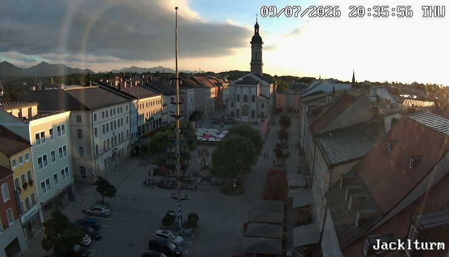 Archiv Foto Webcam Stadtplatz Traunstein