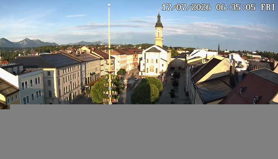 Archiv Foto Webcam Stadtplatz Traunstein