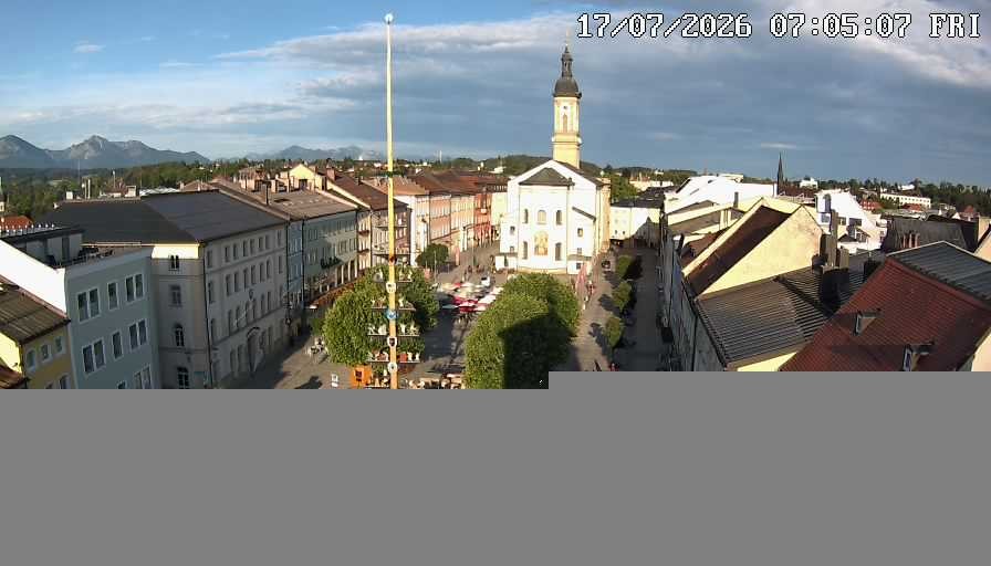 Archiv Foto Webcam Stadtplatz Traunstein
