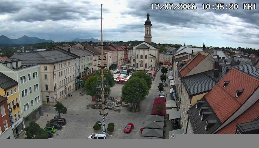 Archiv Foto Webcam Stadtplatz Traunstein