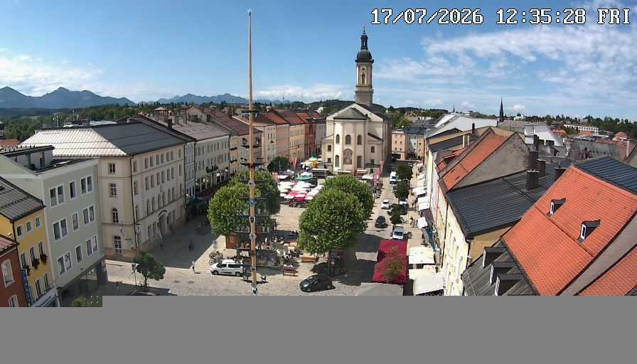 Archiv Foto Webcam Stadtplatz Traunstein