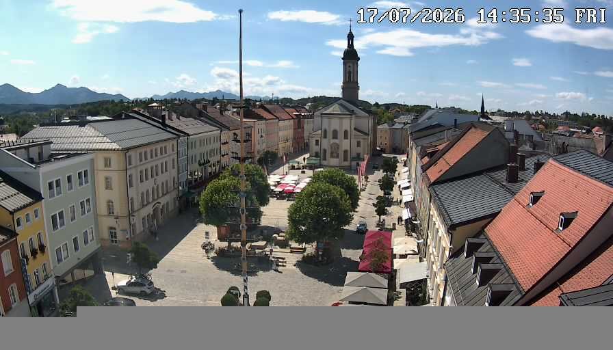 Archiv Foto Webcam Stadtplatz Traunstein