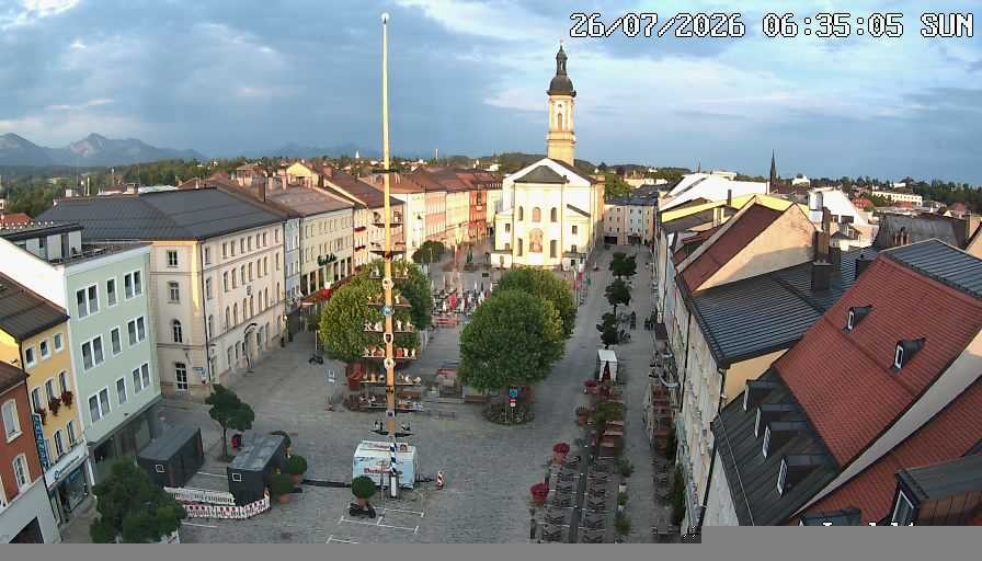 Archiv Foto Webcam Stadtplatz Traunstein