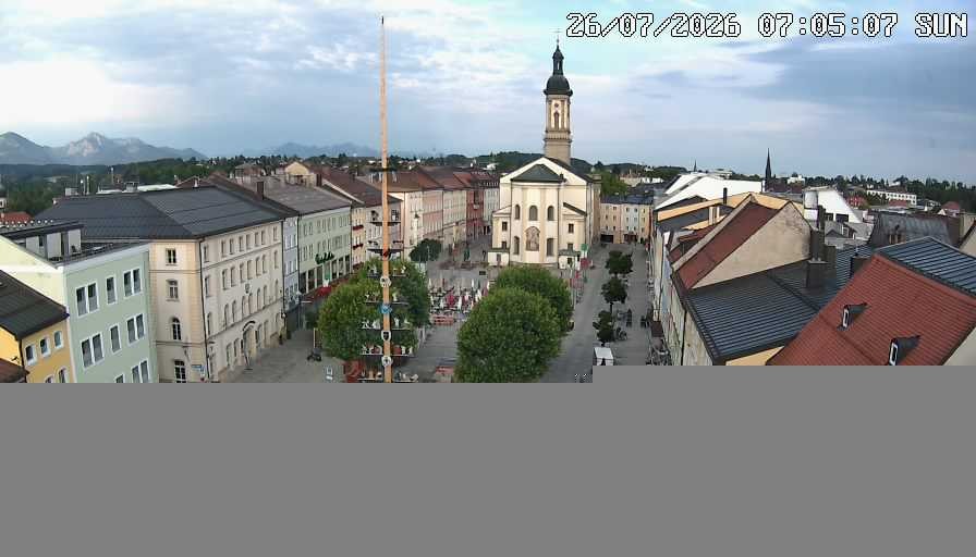 Archiv Foto Webcam Stadtplatz Traunstein