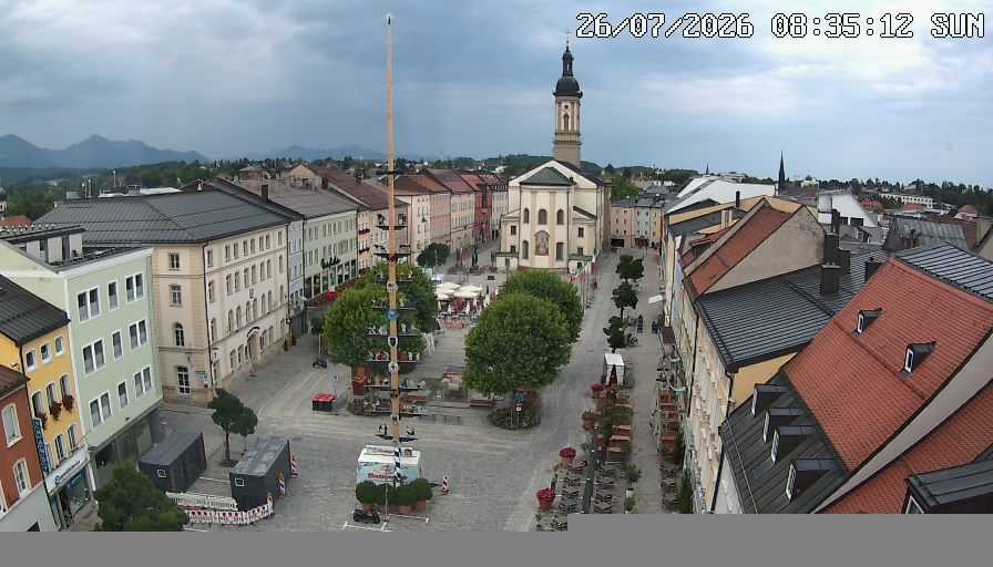 Archiv Foto Webcam Stadtplatz Traunstein