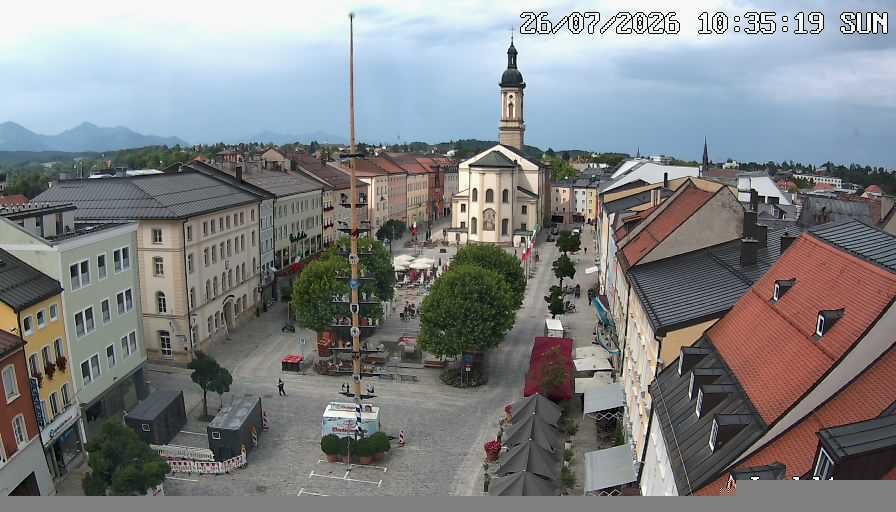 Archiv Foto Webcam Stadtplatz Traunstein
