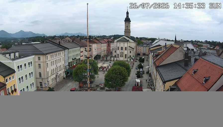 Archiv Foto Webcam Stadtplatz Traunstein