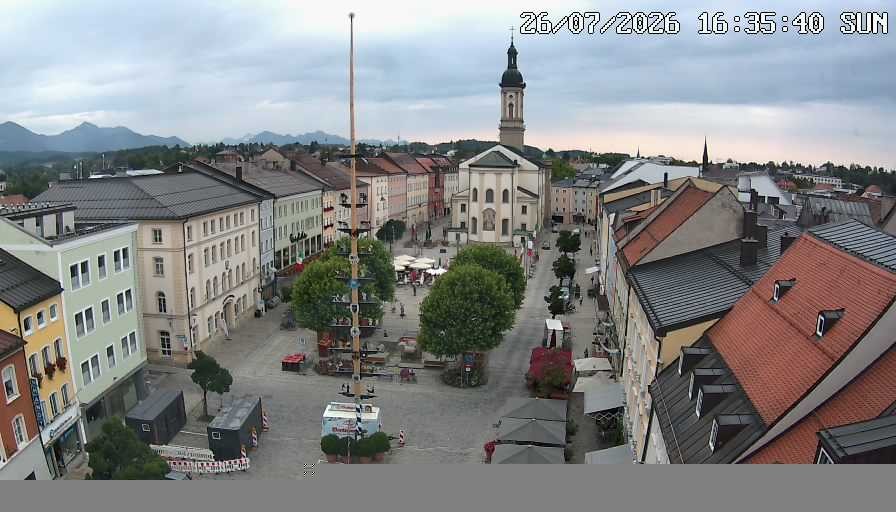 Archiv Foto Webcam Stadtplatz Traunstein