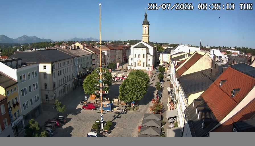 Archiv Foto Webcam Stadtplatz Traunstein
