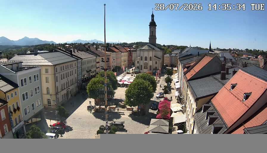 Archiv Foto Webcam Stadtplatz Traunstein