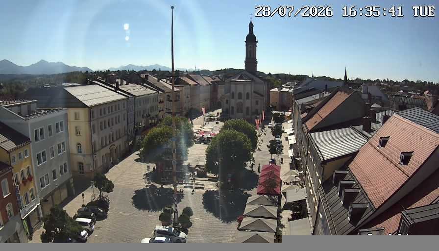 Archiv Foto Webcam Stadtplatz Traunstein