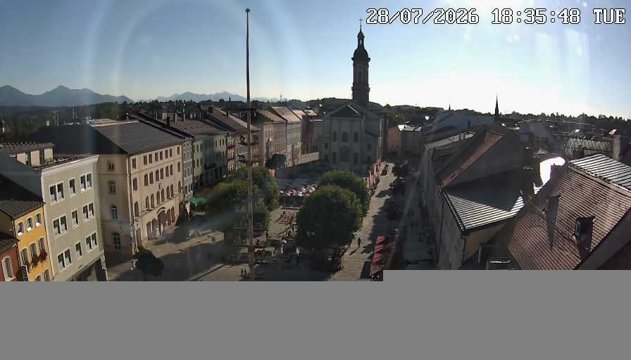Archiv Foto Webcam Stadtplatz Traunstein