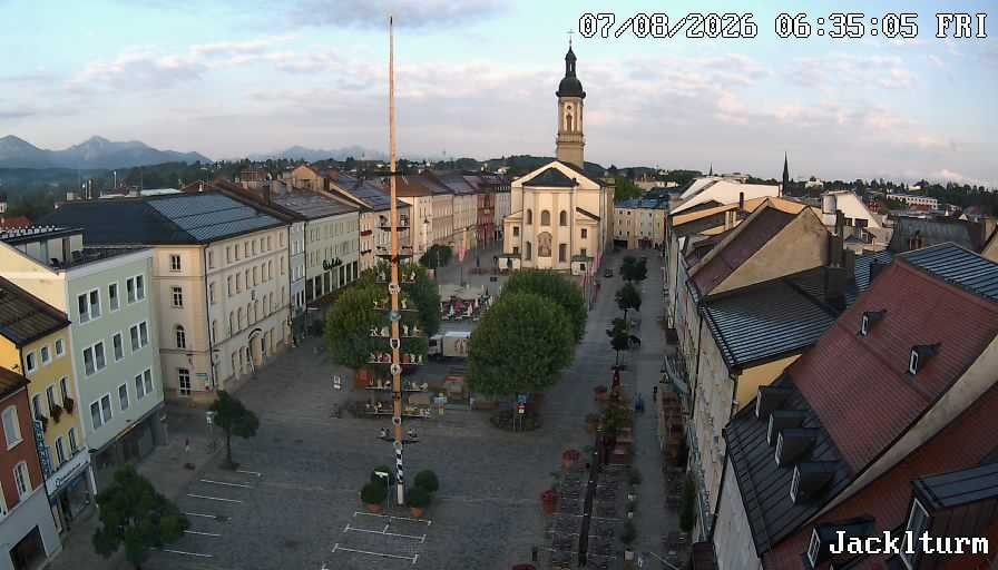 Archiv Foto Webcam Stadtplatz Traunstein