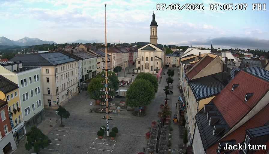 Archiv Foto Webcam Stadtplatz Traunstein