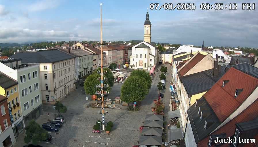 Archiv Foto Webcam Stadtplatz Traunstein