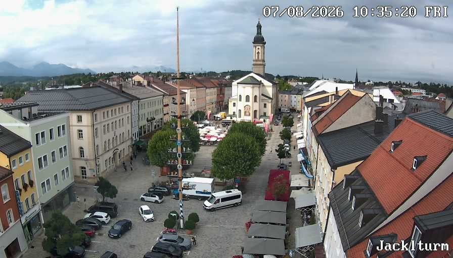 Archiv Foto Webcam Stadtplatz Traunstein