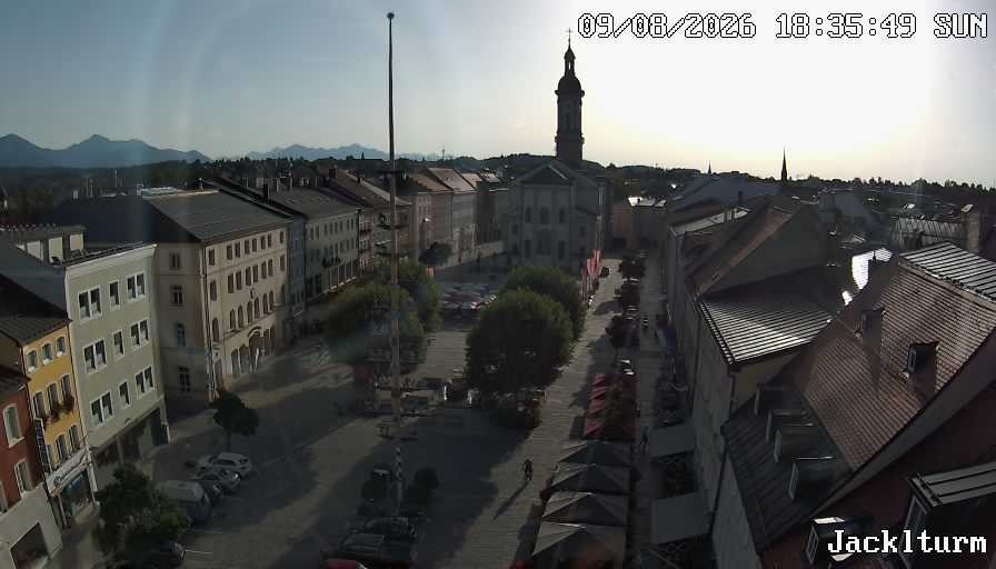 Archived image Webcam Traunstein: Town Square