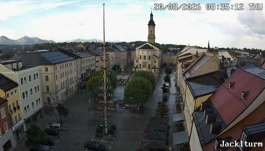 Archiv Foto Webcam Stadtplatz Traunstein
