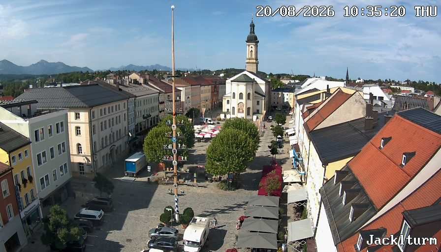 Archiv Foto Webcam Stadtplatz Traunstein