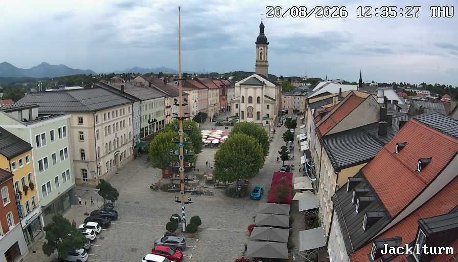 Archiv Foto Webcam Stadtplatz Traunstein
