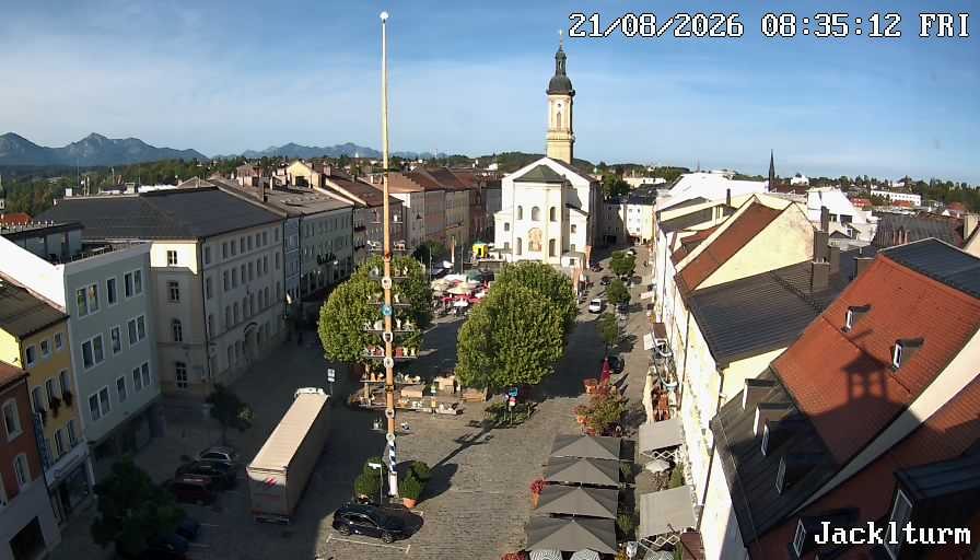 Archiv Foto Webcam Stadtplatz Traunstein