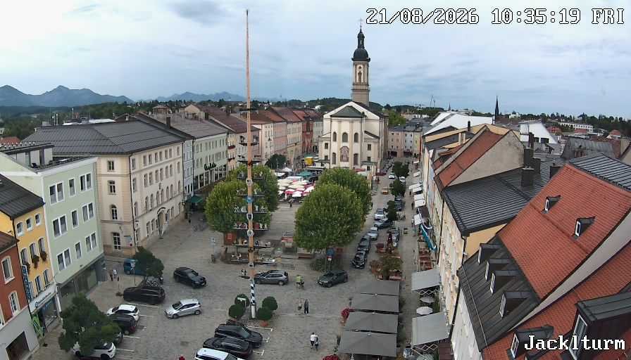 Archiv Foto Webcam Stadtplatz Traunstein