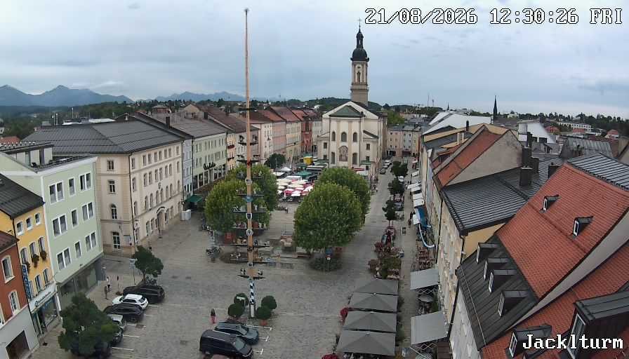 Archiv Foto Webcam Stadtplatz Traunstein