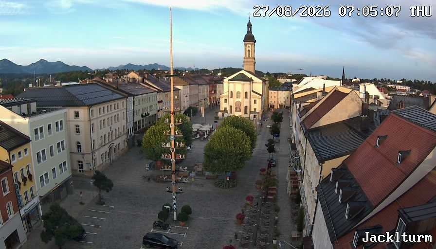 Archiv Foto Webcam Stadtplatz Traunstein