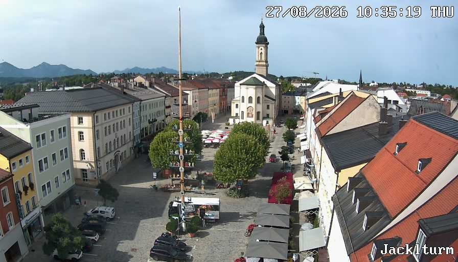 Archiv Foto Webcam Stadtplatz Traunstein